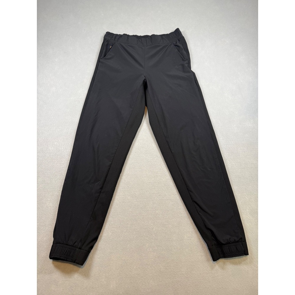 Athleta Brooklyn Jogger Pants Black Womens Size 4 Tapered Athletic Travel Pant